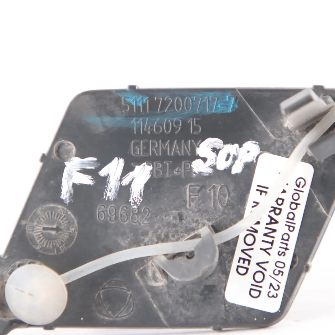 BMW F10 F11 Przedni Zderzak Osłona Zaczepu Holowniczego Czarna - SKU 2182402-BS - Numer Części 2182402