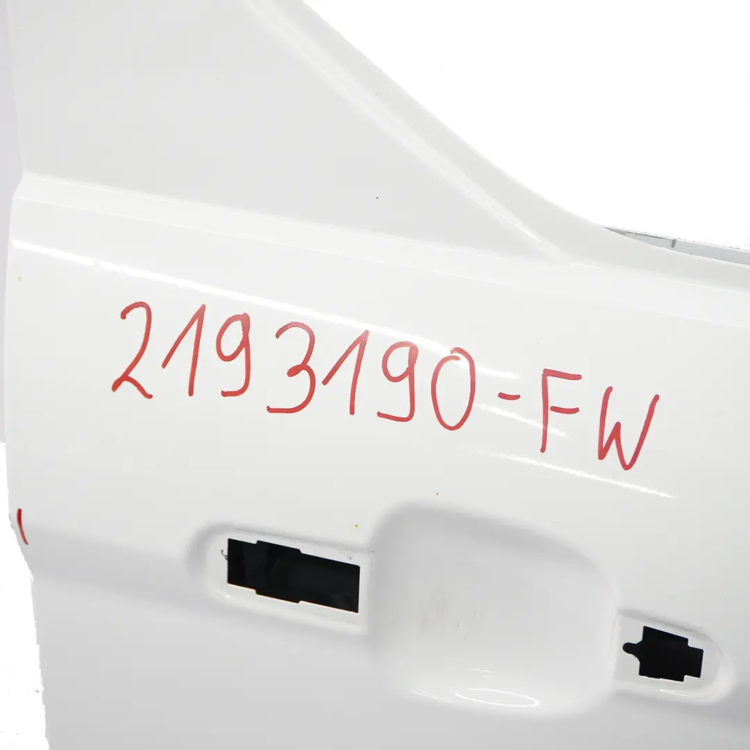 Front Door Right O/S Door Cover Shell Frozen White - Z2 to Ford Transit Connect with Part number 2193190 Ford Transit Connect Front Door Right O/S Door Cover Shell Frozen White - Z2 - SKU 2193190-FW - Part number 2193190