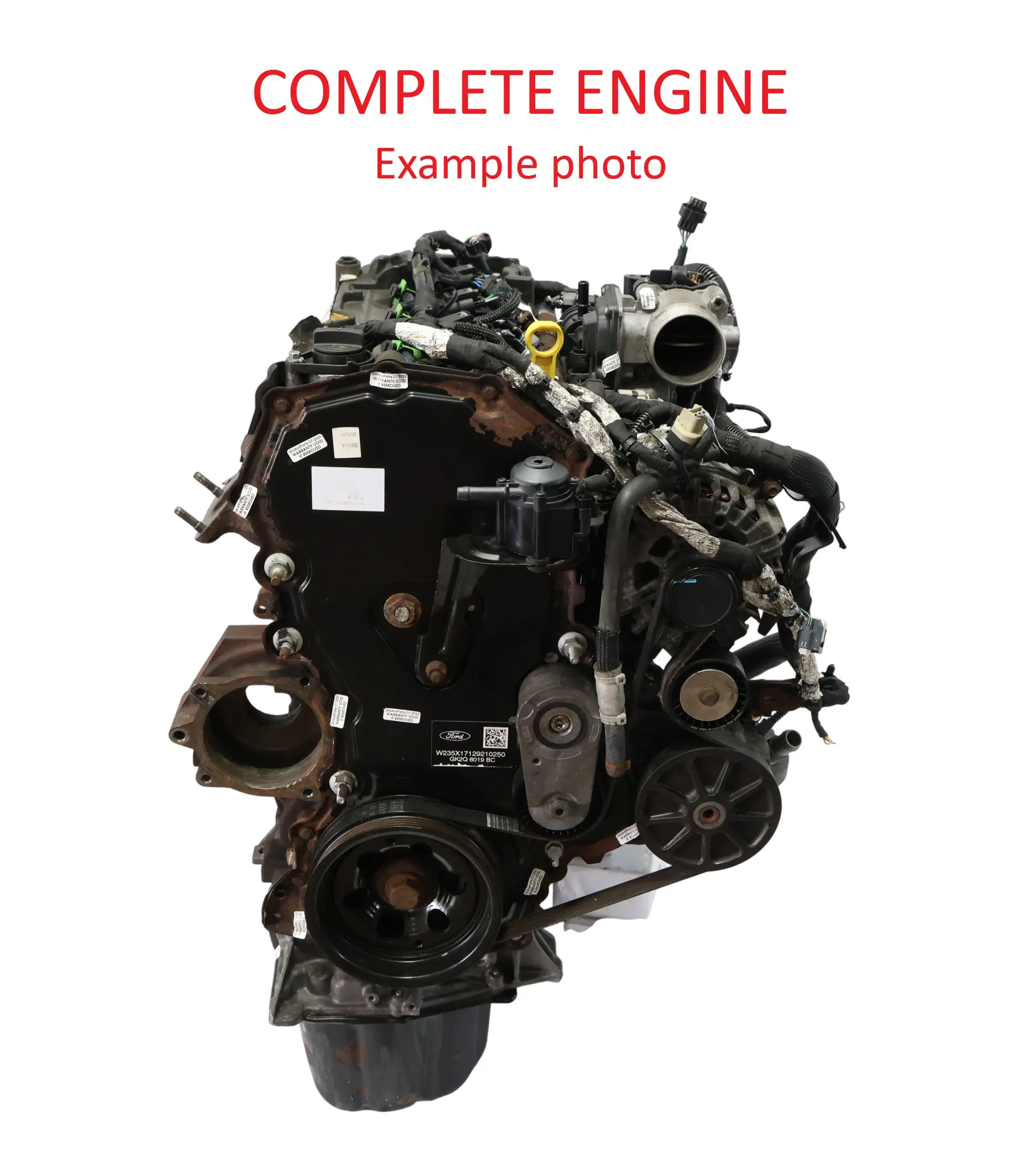 Ford Transit Mk8 2.0 EcoBlue Bare Engine BKRA YMHA YMR6 130HP 89k, WARRANTY