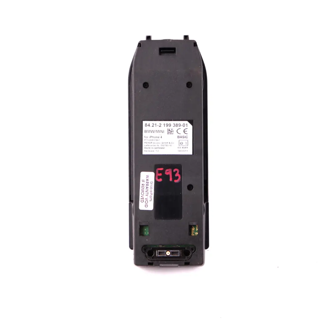 BMW 1 3 5 E60 E81 E87 E90 F20 F30 Snap-in Adapter Basic Telephone Iphone 4 4S - SKU 2199389 - Part number 2199389
