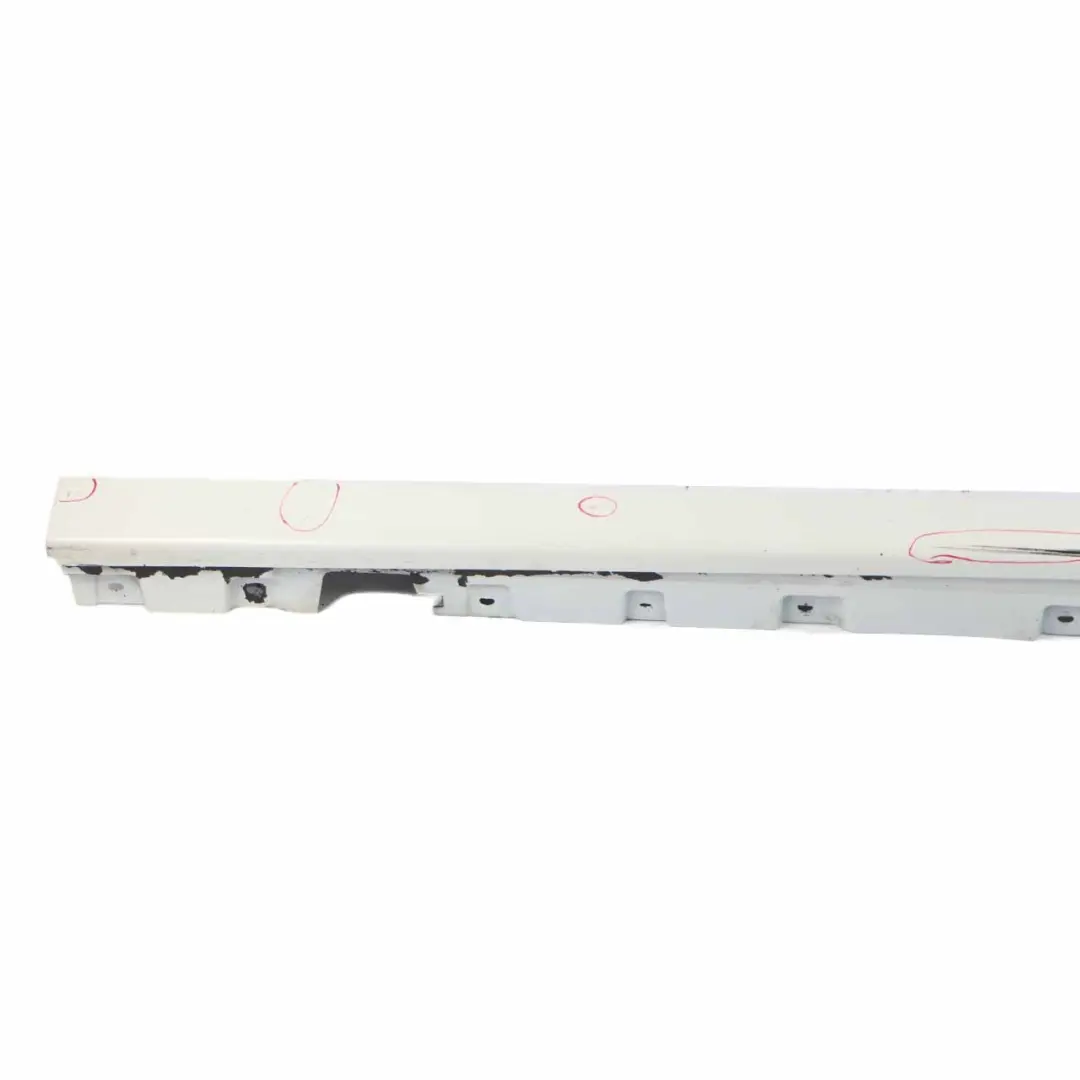 Side Skirt Door Sill Cover Panel Left N/S Alpinweiss 3 - 300 to BMW F10 F11 with Part number 2209827 BMW F10 F11 Side Skirt Door Sill Cover Panel Left N/S Alpinweiss 3 - 300 - SKU 2209827-AW - Part number 2209827