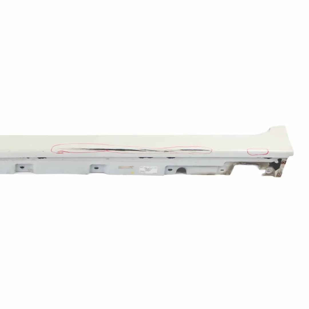Side Skirt Door Sill Cover Panel Left N/S Alpinweiss 3 - 300 to BMW F10 F11 with Part number 2209827 BMW F10 F11 Side Skirt Door Sill Cover Panel Left N/S Alpinweiss 3 - 300 - SKU 2209827-AW - Part number 2209827