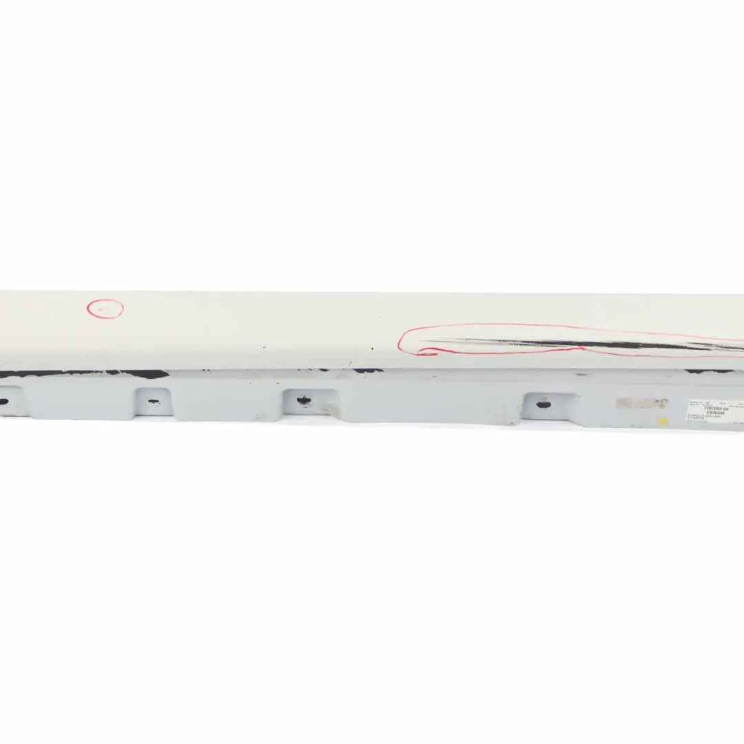 Side Skirt Door Sill Cover Panel Left N/S Alpinweiss 3 - 300 to BMW F10 F11 with Part number 2209827 BMW F10 F11 Side Skirt Door Sill Cover Panel Left N/S Alpinweiss 3 - 300 - SKU 2209827-AW - Part number 2209827