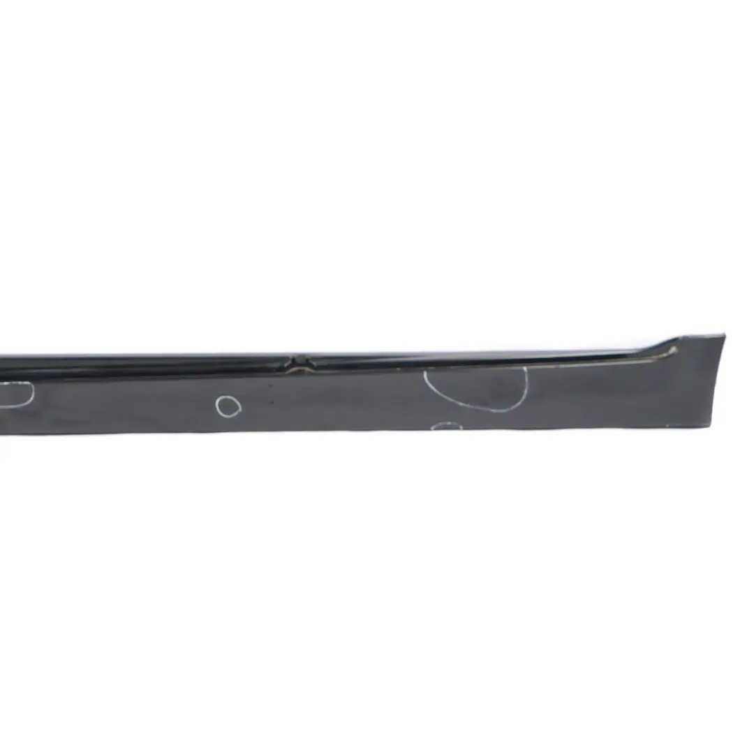 Door Sill Cover Skirt Panel Left N/S Black Sapphire Metallic 475 to BMW F10 F11 with Part number 2209827 BMW F10 F11 Door Sill Cover Skirt Panel Left N/S Black Sapphire Metallic 475 - SKU 2209827-BS - Part number 2209827