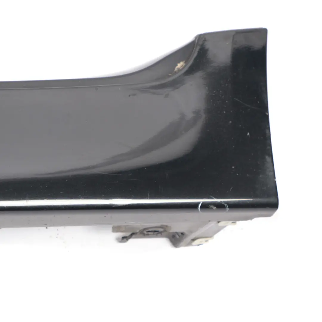 BMW F10 F11 Door Sill Cover Skirt Panel Left N/S Black Sapphire Metallic 475 - SKU 2209827-BS - Part number 2209827