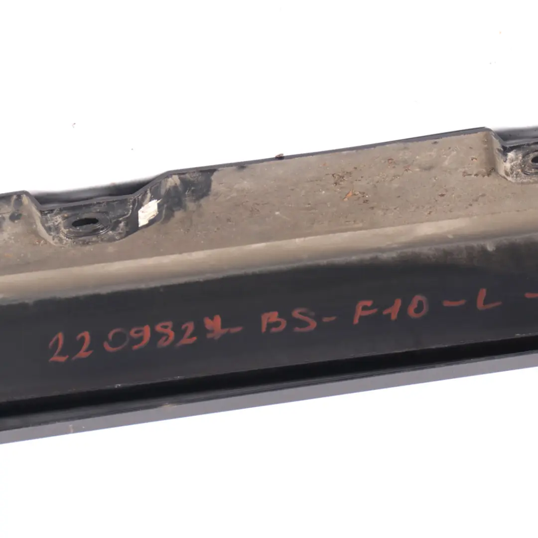 Door Sill Cover Skirt Panel Left N/S Black Sapphire Metallic 475 to BMW F10 F11 with Part number 2209827 BMW F10 F11 Door Sill Cover Skirt Panel Left N/S Black Sapphire Metallic 475 - SKU 2209827-BS - Part number 2209827