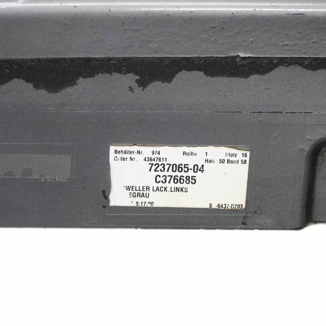 BMW F10 F11 Faldón Lateral Cubre umbral de Puerta Izquierdo Spacegrau Gris - SKU 2209827-SCG2 - Número de pieza 2209827