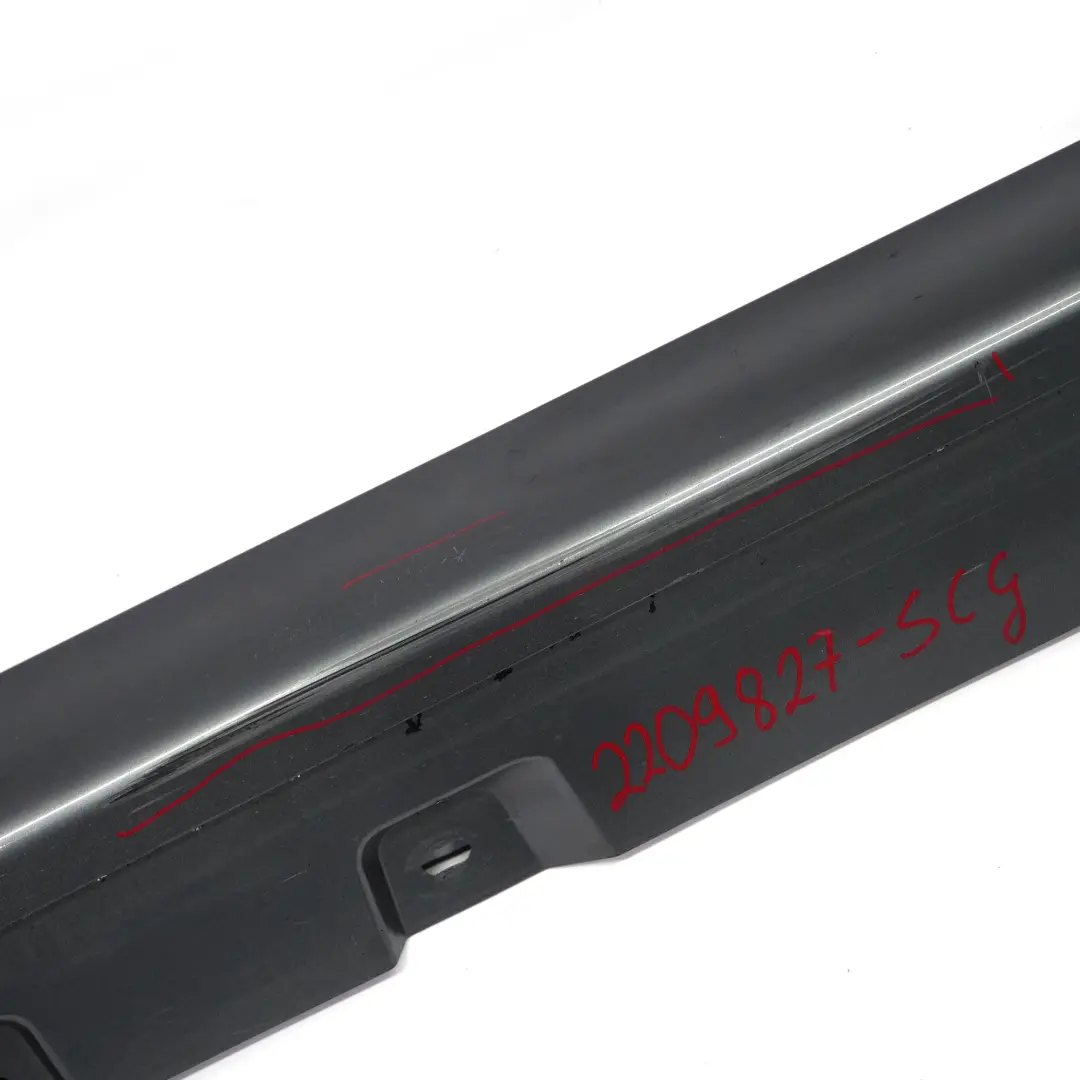 Side Skirt Left N/S Door Sill Cover Panel Spacegrau Space Grey - A52 BMW F10 F11 - SKU 2209827-SCG - Part number 2209827