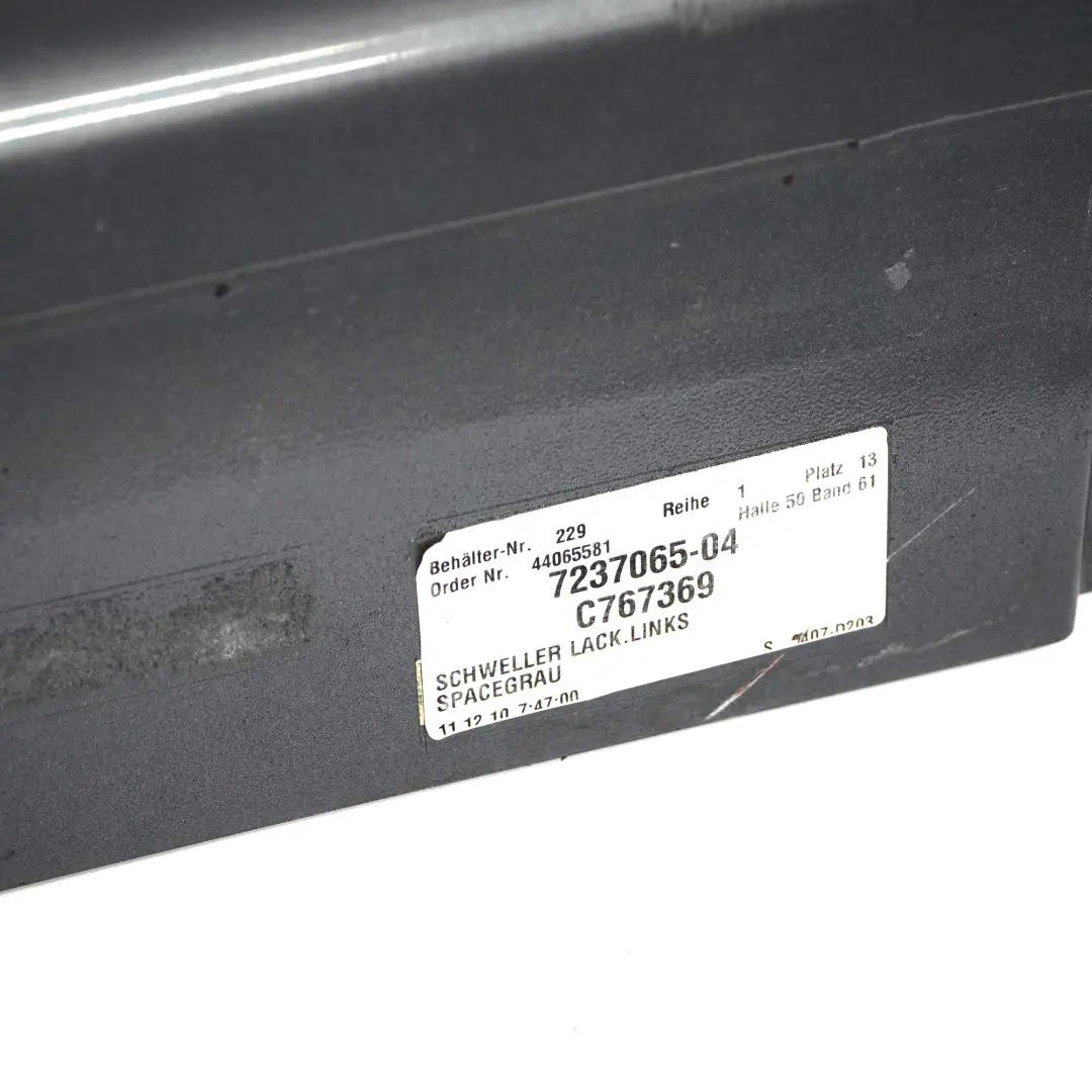 BMW F10 F11 Faldón Lateral Panel Tapa Umbral Puerta Izquierda Spacegrau - A52 - SKU 2209827-SCG - Número de pieza 2209827