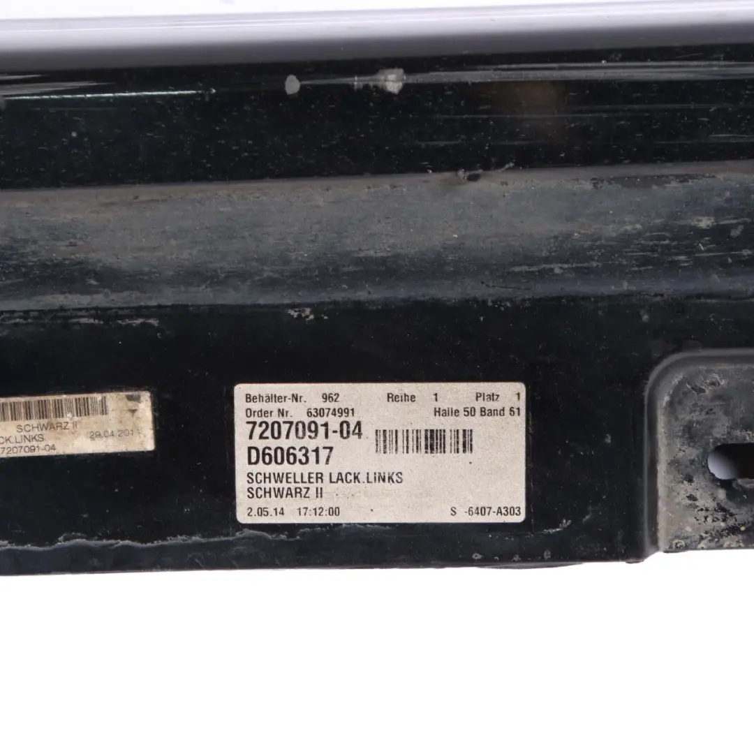 Side Skirt BMW F10 F11 Door Sill Cover Panel Left N/S Schwarz 2 Black - 668 to with Part number 2209827 Side Skirt BMW F10 F11 Door Sill Cover Panel Left N/S Schwarz 2 Black - 668 - SKU 2209827-SCH - Part number 2209827