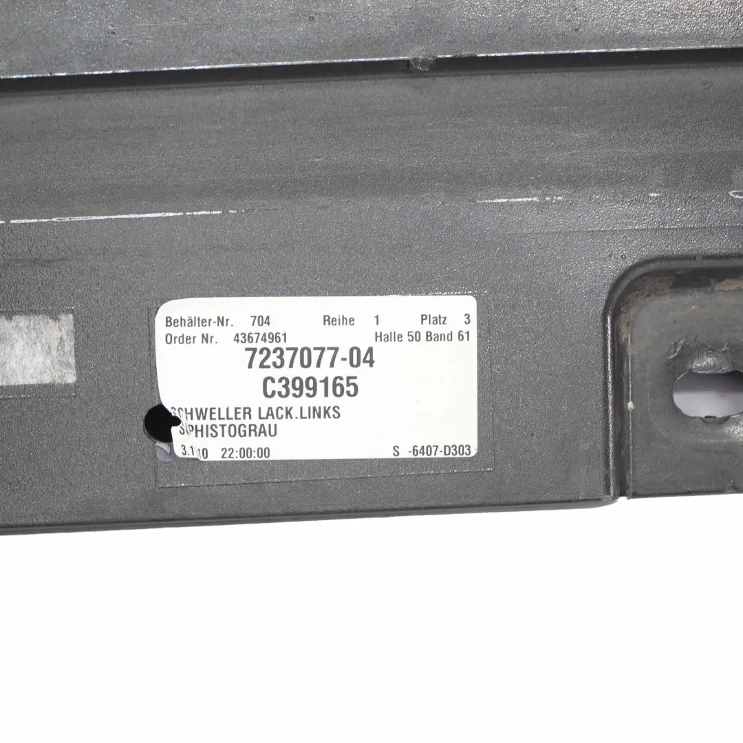 Side Skirt Door Sill Cover Panel Left N/S Sophistograu Grey - A90 to BMW F10 F11 with Part number 2209827 BMW F10 F11 Side Skirt Door Sill Cover Panel Left N/S Sophistograu Grey - A90 - SKU 2209827-SOP - Part number 2209827