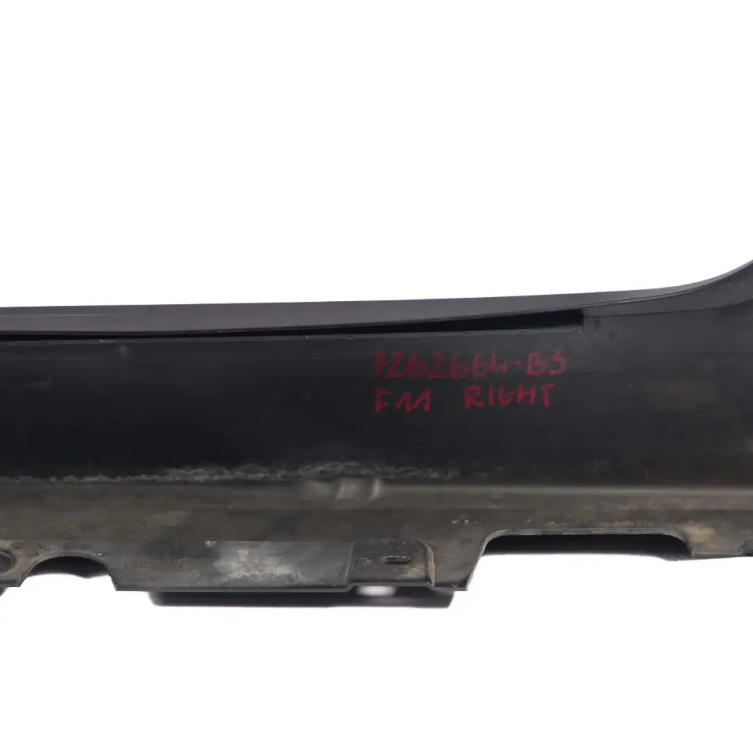 BMW F10 Side Skirt Right O/S Sill Cover Panel F11 Black Sapphire Metallic - 475 - SKU 2209828-BS - Part number 2209828