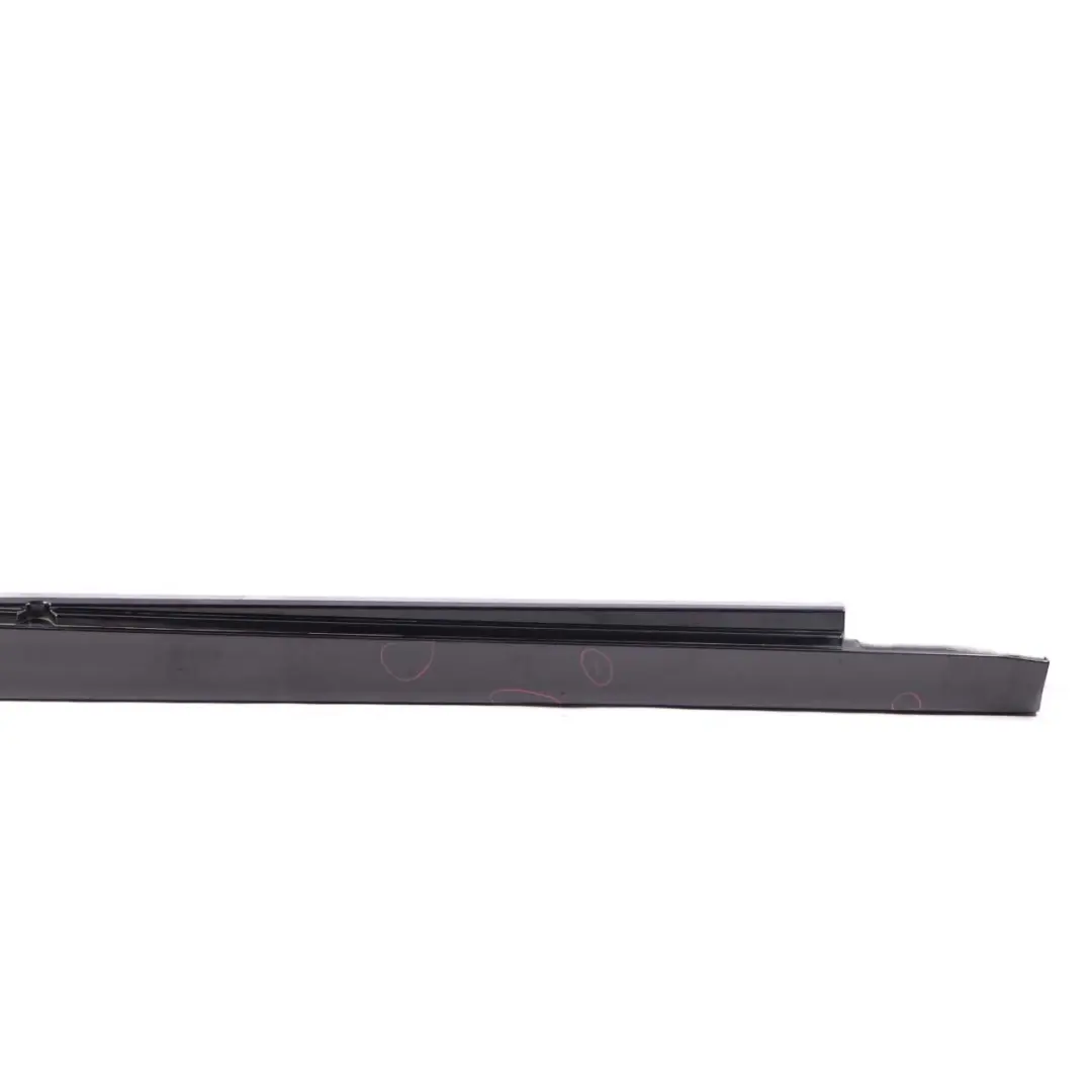 BMW F10 Side Skirt Right O/S Sill Cover Panel F11 Black Sapphire Metallic - 475 - SKU 2209828-BS - Part number 2209828