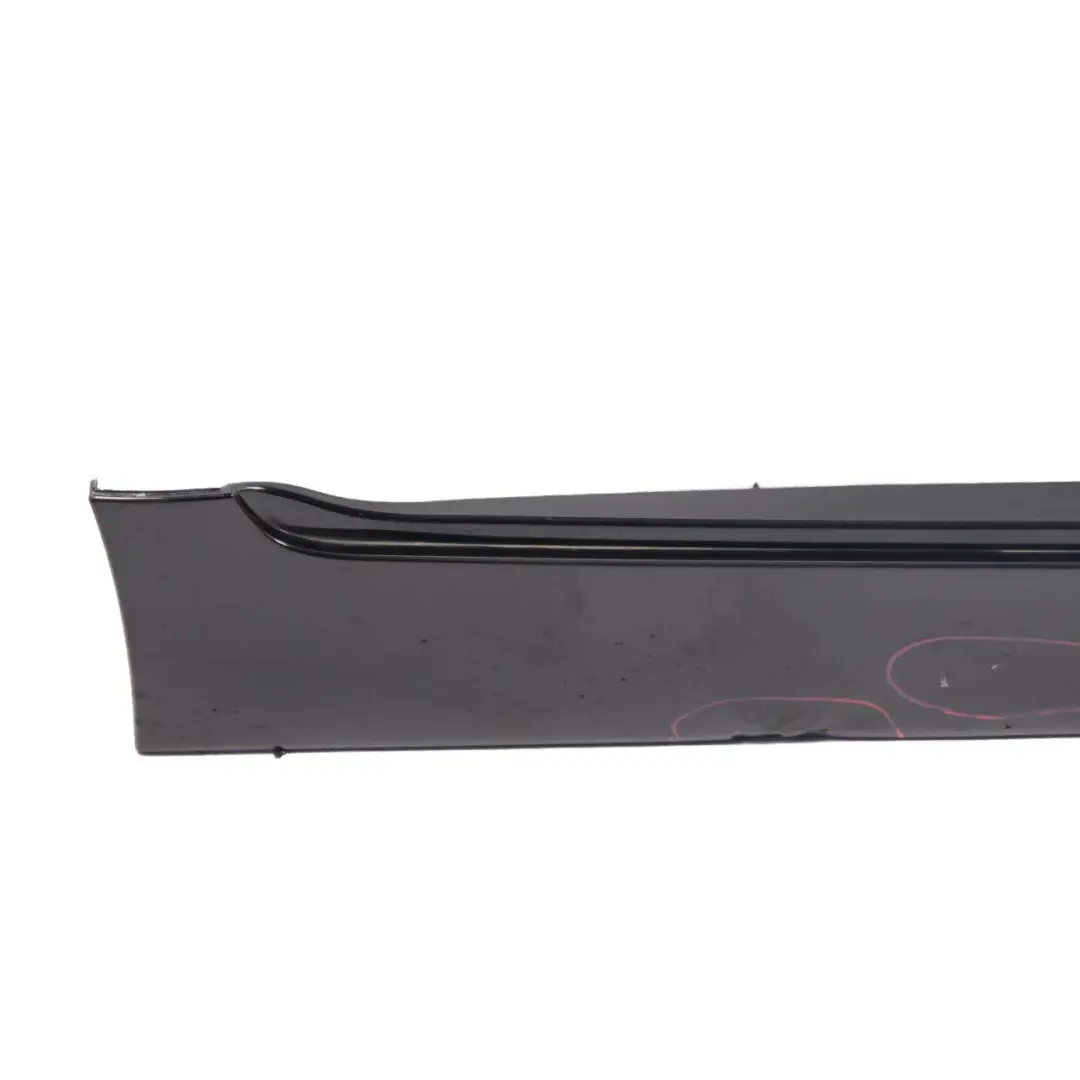 BMW F10 Side Skirt Right O/S Sill Cover Panel F11 Black Sapphire Metallic - 475 - SKU 2209828-BS - Part number 2209828