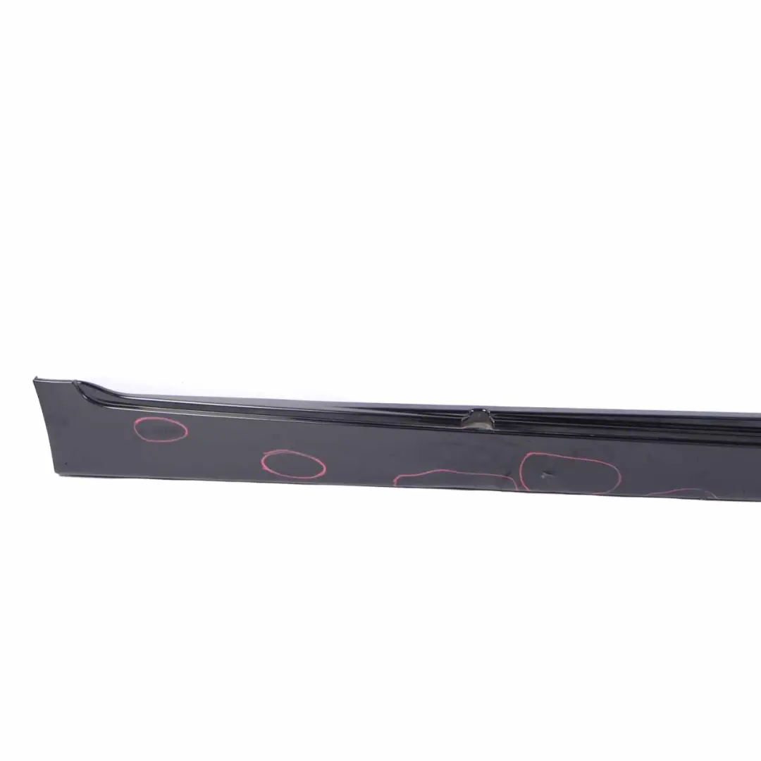 BMW F10 Side Skirt Right O/S Sill Cover Panel F11 Schwarz 2 Black - 668 - SKU 2209828-SCH - Part number 2209828