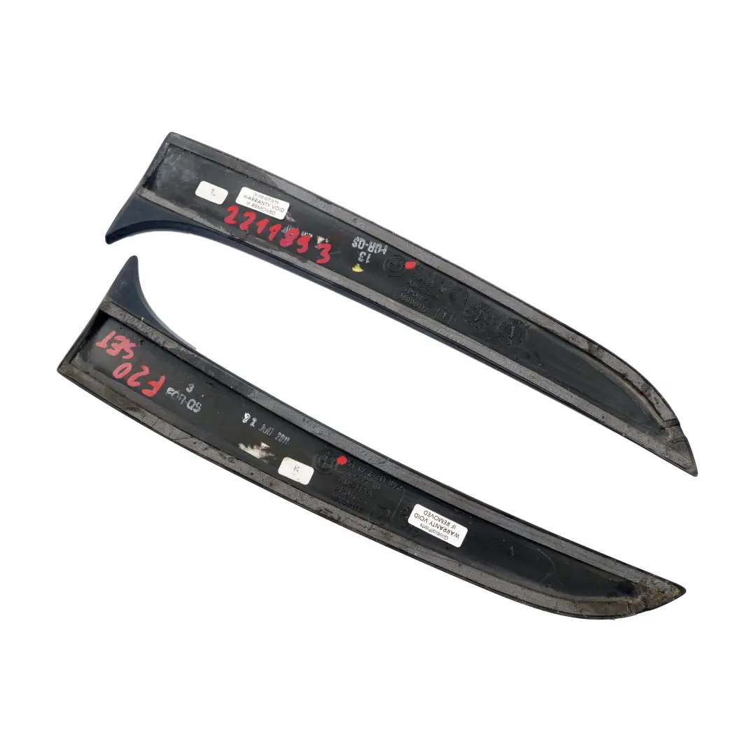 Fin BMW F20 M Performance Boot Trunk Lid Finisher Trim Set to Tailgate with Part number 2211893 Tailgate Fin BMW F20 M Performance Boot Trunk Lid Finisher Trim Set - SKU 2211893 - Part number 2211893