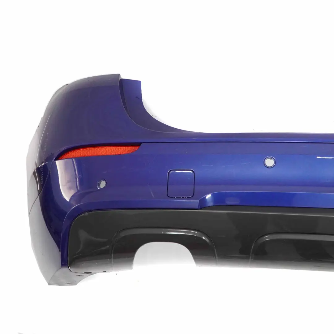 Bumper M Sport Complete Trim Panel PDC Le Mans Blue - 381 to BMW X1 E84 Rear with Part number 2212611 BMW X1 E84 Rear Bumper M Sport Complete Trim Panel PDC Le Mans Blue - 381 - SKU 2212611-LMB - Part number 2212611