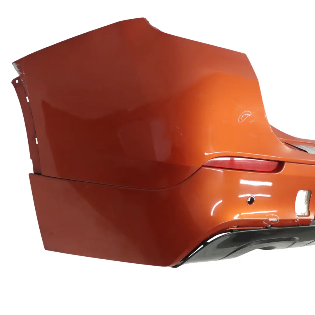 Bumper M Sport Trim Panel PDC Valencia Orange Metallic - B44 to BMW X1 E84 Rear with Part number 2212611 BMW X1 E84 Rear Bumper M Sport Trim Panel PDC Valencia Orange Metallic - B44 - SKU 2212611-ORG - Part number 2212611