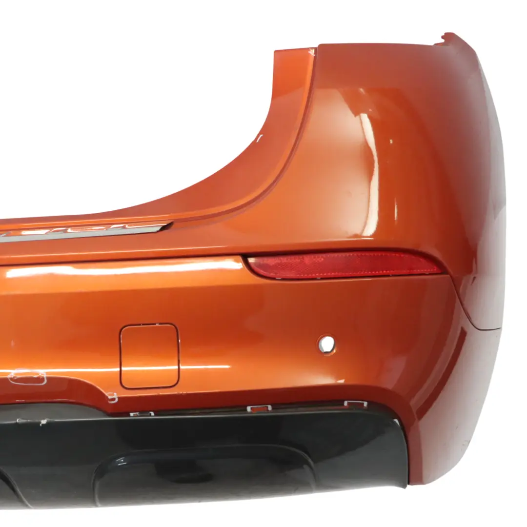 Bumper M Sport Trim Panel PDC Valencia Orange Metallic - B44 to BMW X1 E84 Rear with Part number 2212611 BMW X1 E84 Rear Bumper M Sport Trim Panel PDC Valencia Orange Metallic - B44 - SKU 2212611-ORG - Part number 2212611