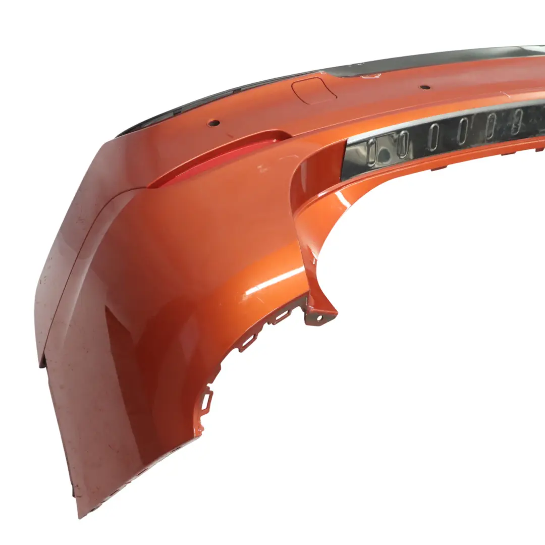 Bumper M Sport Trim Panel PDC Valencia Orange Metallic - B44 to BMW X1 E84 Rear with Part number 2212611 BMW X1 E84 Rear Bumper M Sport Trim Panel PDC Valencia Orange Metallic - B44 - SKU 2212611-ORG - Part number 2212611
