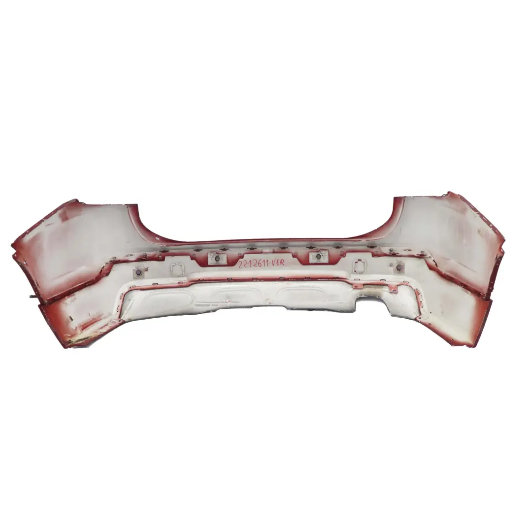 Complete Rear Bumper Trim Panel PDC Vermillion Red - A82 to BMW X1 E84 M Sport with Part number 2212611 BMW X1 E84 M Sport Complete Rear Bumper Trim Panel PDC Vermillion Red - A82 - SKU 2212611-VER - Part number 2212611