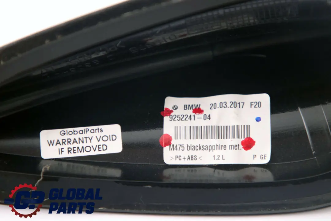 BMW 1 3 Series F20 F21 F31 F34 Alloggiamento Vuoto Antenna Tetto Nero Zaffiro - SKU 2218150-BS1 - Numero di parte 2218150