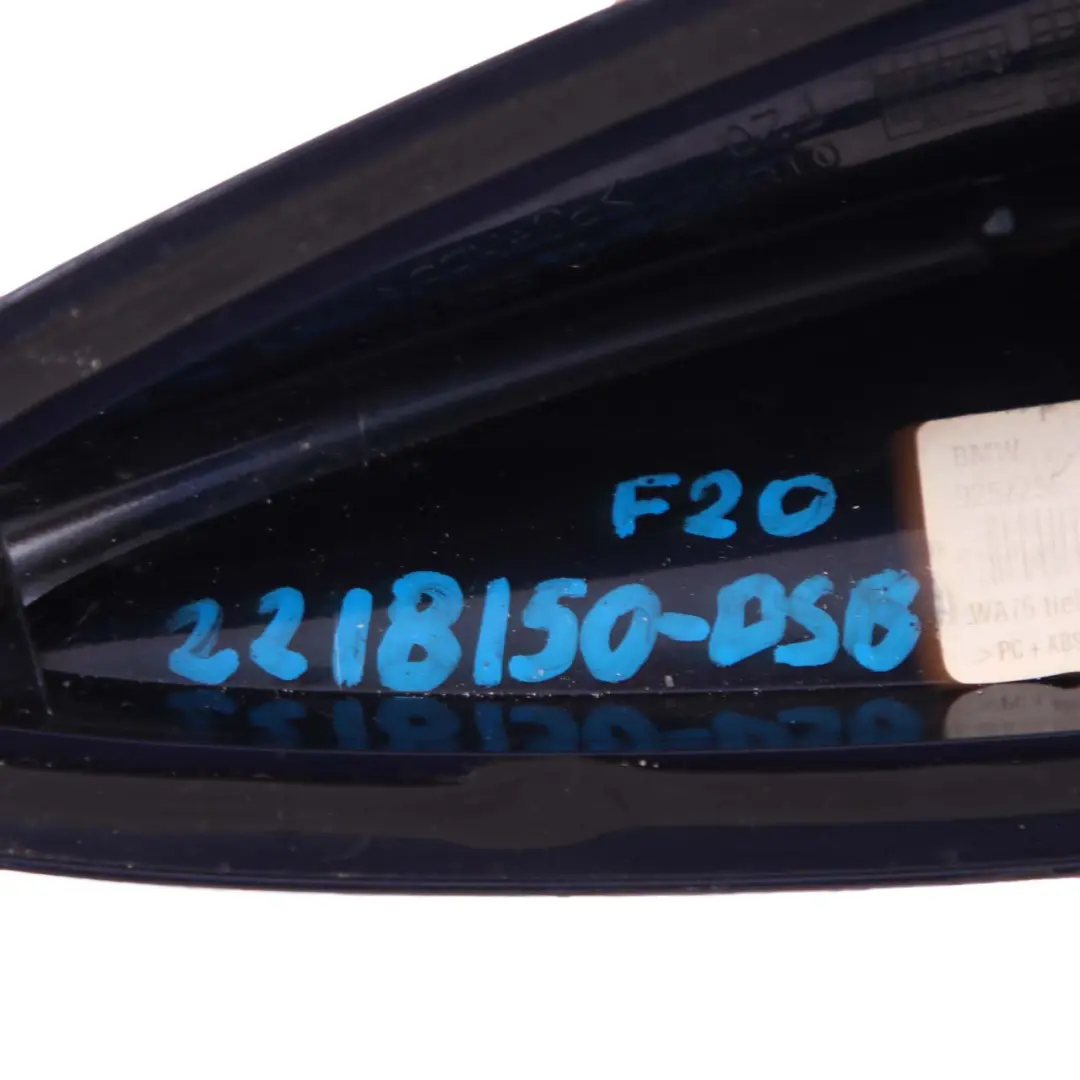 BMW F20 F21 F31 Caisson vide pour antenne de toit Tiefseeblau Deep Sea Blue A76 - SKU 2218150-DSB - Numéro de pièce 2218150