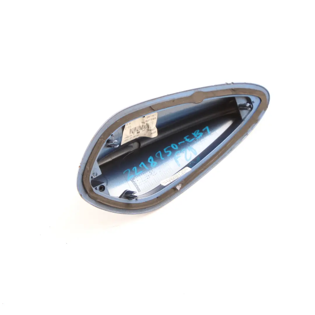 Antenna Cover BMW F20 F21 F31 F34 Empty Shark Housing Roof Estoril Blue - B45 to with Part number 2218150 Antenna Cover BMW F20 F21 F31 F34 Empty Shark Housing Roof Estoril Blue - B45 - SKU 2218150-EB1 - Part number 2218150