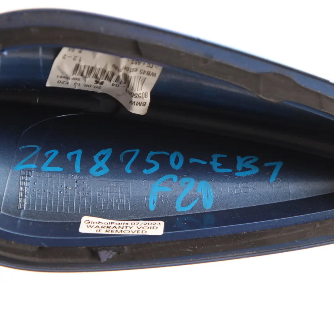 Antenna Cover BMW F20 F21 F31 F34 Empty Shark Housing Roof Estoril Blue - B45 to with Part number 2218150 Antenna Cover BMW F20 F21 F31 F34 Empty Shark Housing Roof Estoril Blue - B45 - SKU 2218150-EB1 - Part number 2218150