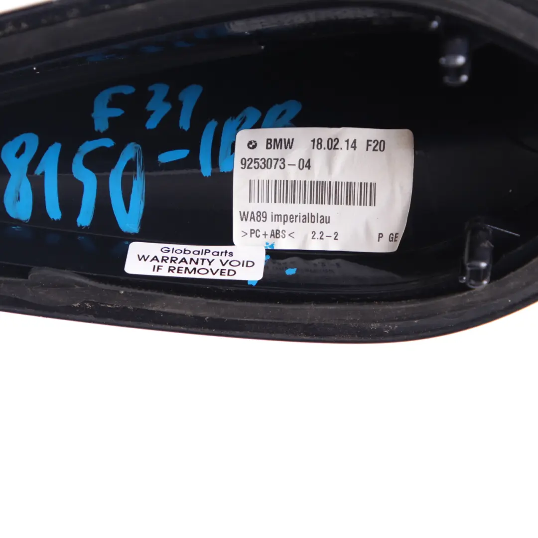 Antenna da tetto Vuoto Alloggiamento Imperial Blau Blu 9253073 per BMW F20 F21 F31 con numero di parte 2218150 BMW F20 F21 F31 Antenna da tetto Vuoto Alloggiamento Imperial Blau Blu 9253073 - SKU 2218150-IBB - Numero di parte 2218150