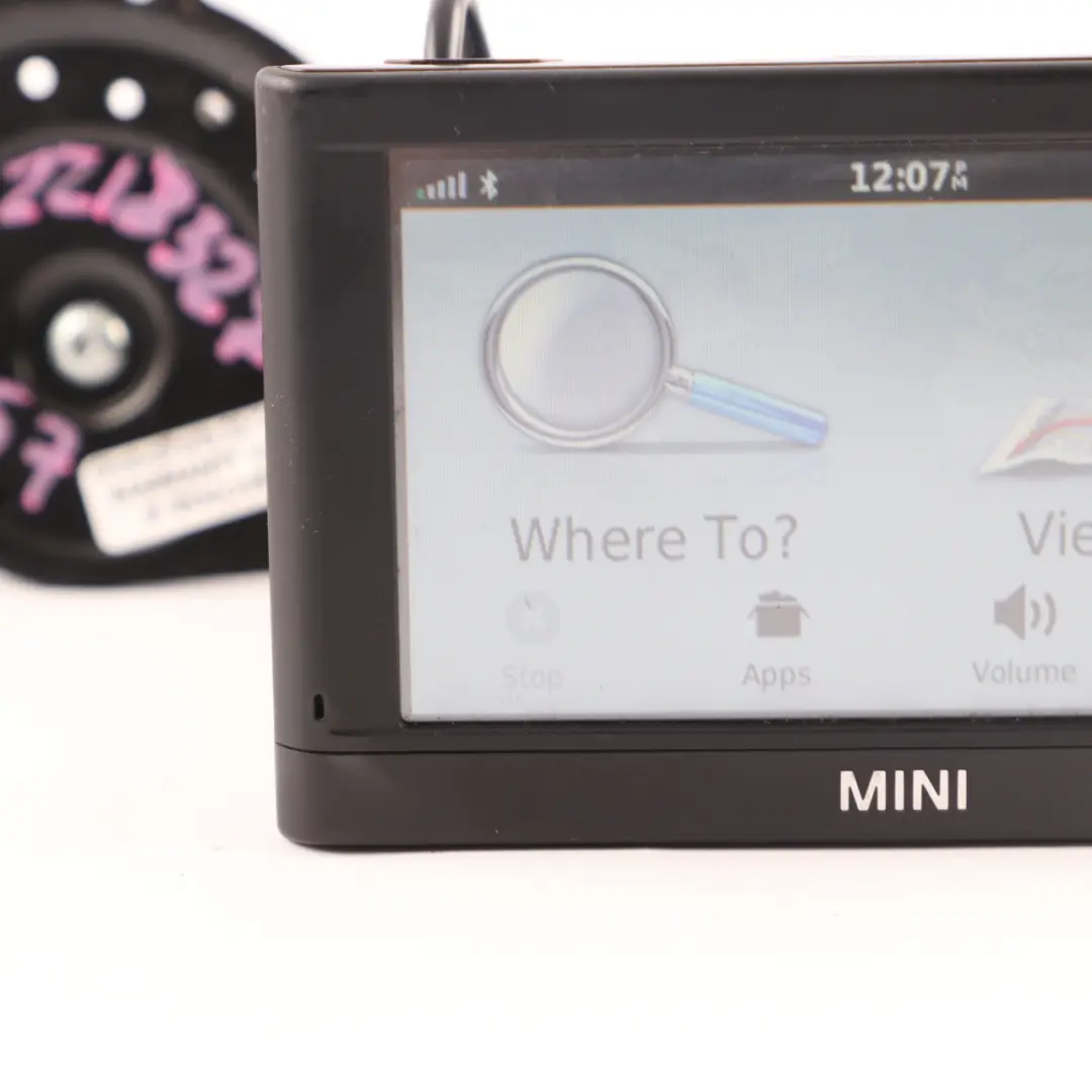 Garmin Portable GPS Navigation Navi Screen Sat Nav Set to Mini R55 R56 R57 with Part number 2218327 Mini R55 R56 R57 Garmin Portable GPS Navigation Navi Screen Sat Nav Set - SKU 2218327 - Part number 2218327