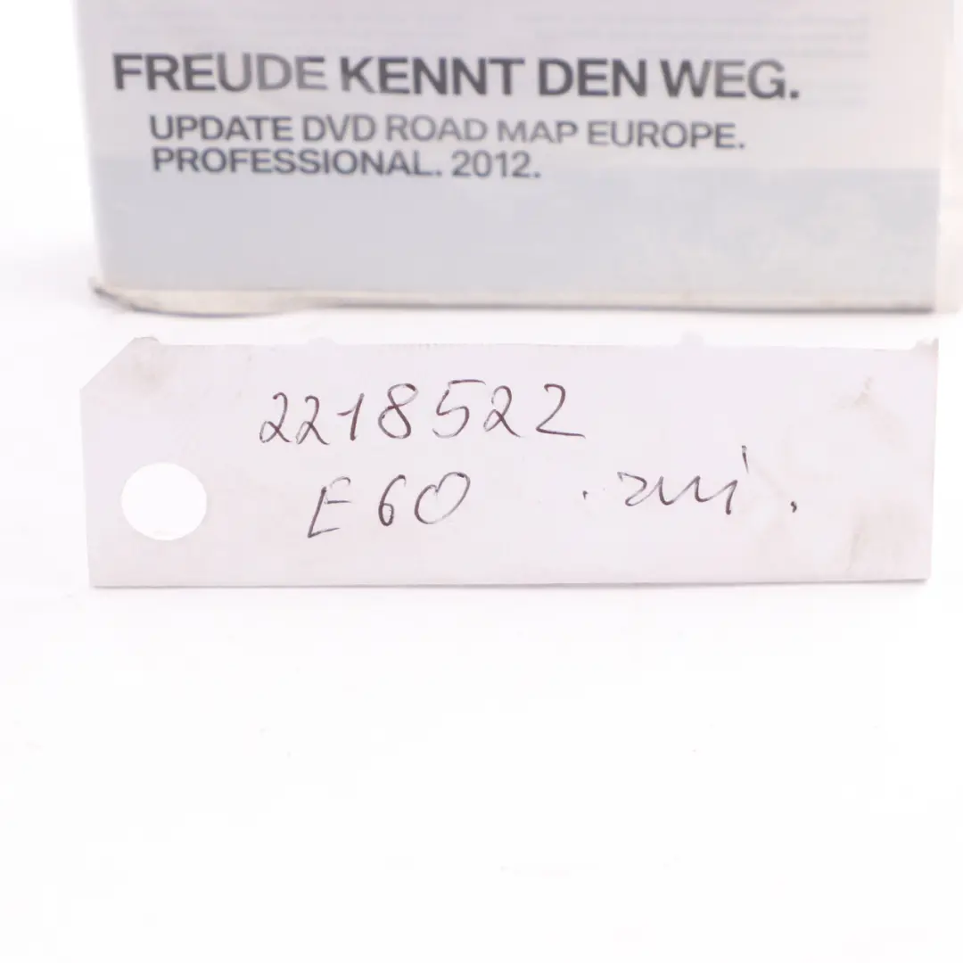 BMW Disc Professional Navigation DVD Road Map Europe 2012 - SKU 2218522 - Part number 2218522