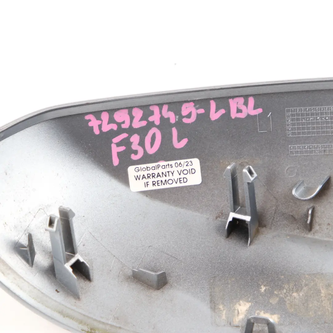 Wing Mirror Cover BMW F30 F31 Cap Casing Left N/S Liquid Blue Metallic - B40 to with Part number 2222543 Wing Mirror Cover BMW F30 F31 Cap Casing Left N/S Liquid Blue Metallic - B40 - SKU 2222543-LBL - Part number 2222543