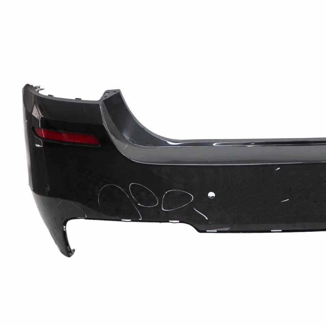 Bumper Panel M Sport PDC Covering Black Sapphire Metallic - 475 to BMW F10 Rear with Part number 2223018 BMW F10 Rear Bumper Panel M Sport PDC Covering Black Sapphire Metallic - 475 - SKU 2223018-BS - Part number 2223018