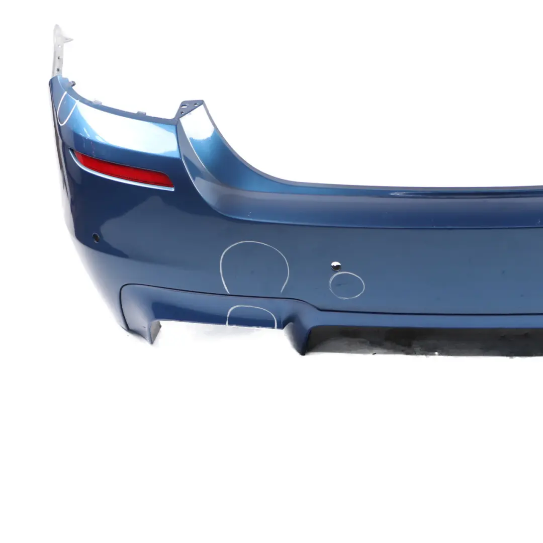 Bumper Panel PDC Covering Monte Carlo Blue Metallic - B05 to BMW F10 M5 Rear with Part number 2223018 BMW F10 M5 Rear Bumper Panel PDC Covering Monte Carlo Blue Metallic - B05 - SKU 2223018-MCB - Part number 2223018