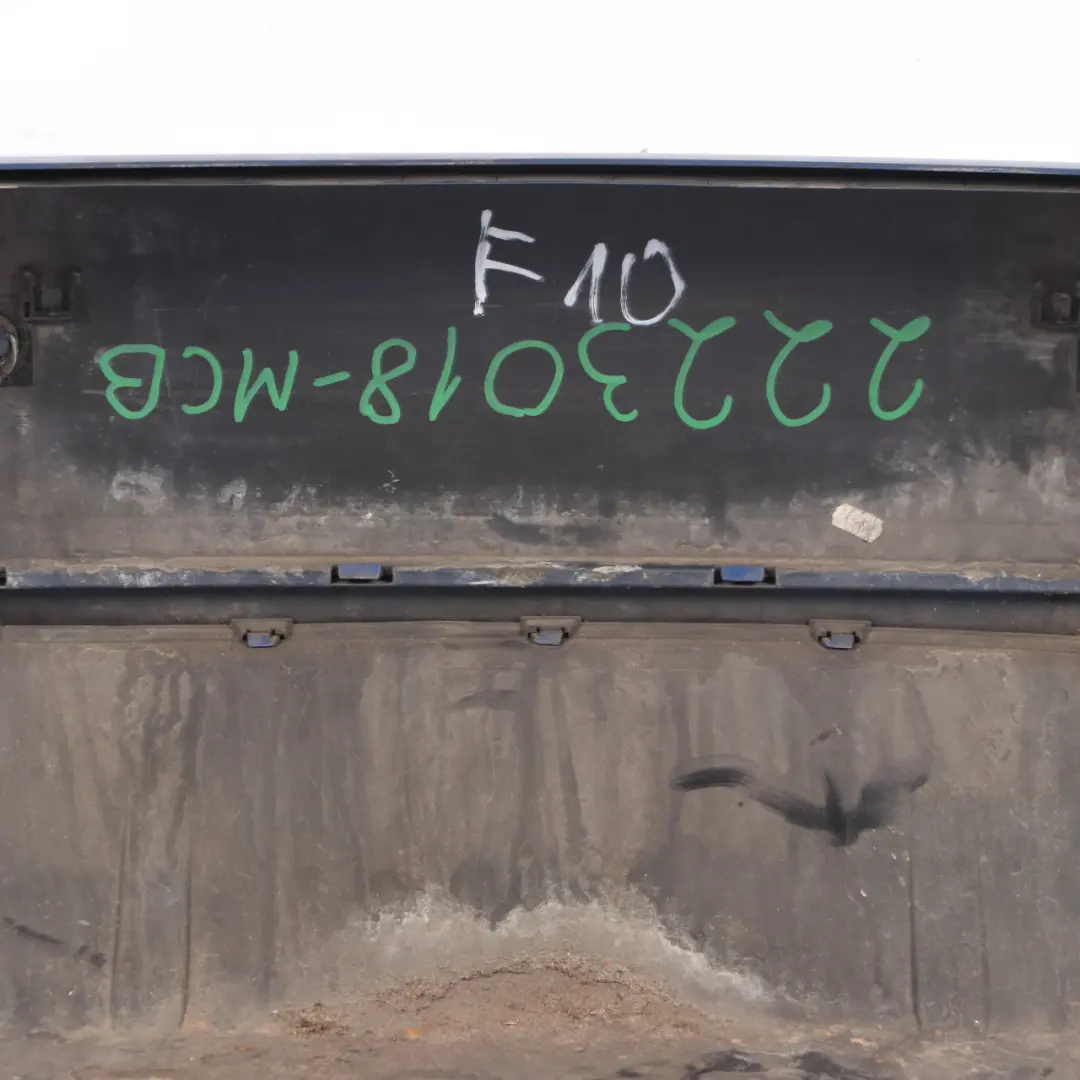 Bumper Panel PDC Covering Monte Carlo Blue Metallic - B05 to BMW F10 M5 Rear with Part number 2223018 BMW F10 M5 Rear Bumper Panel PDC Covering Monte Carlo Blue Metallic - B05 - SKU 2223018-MCB - Part number 2223018