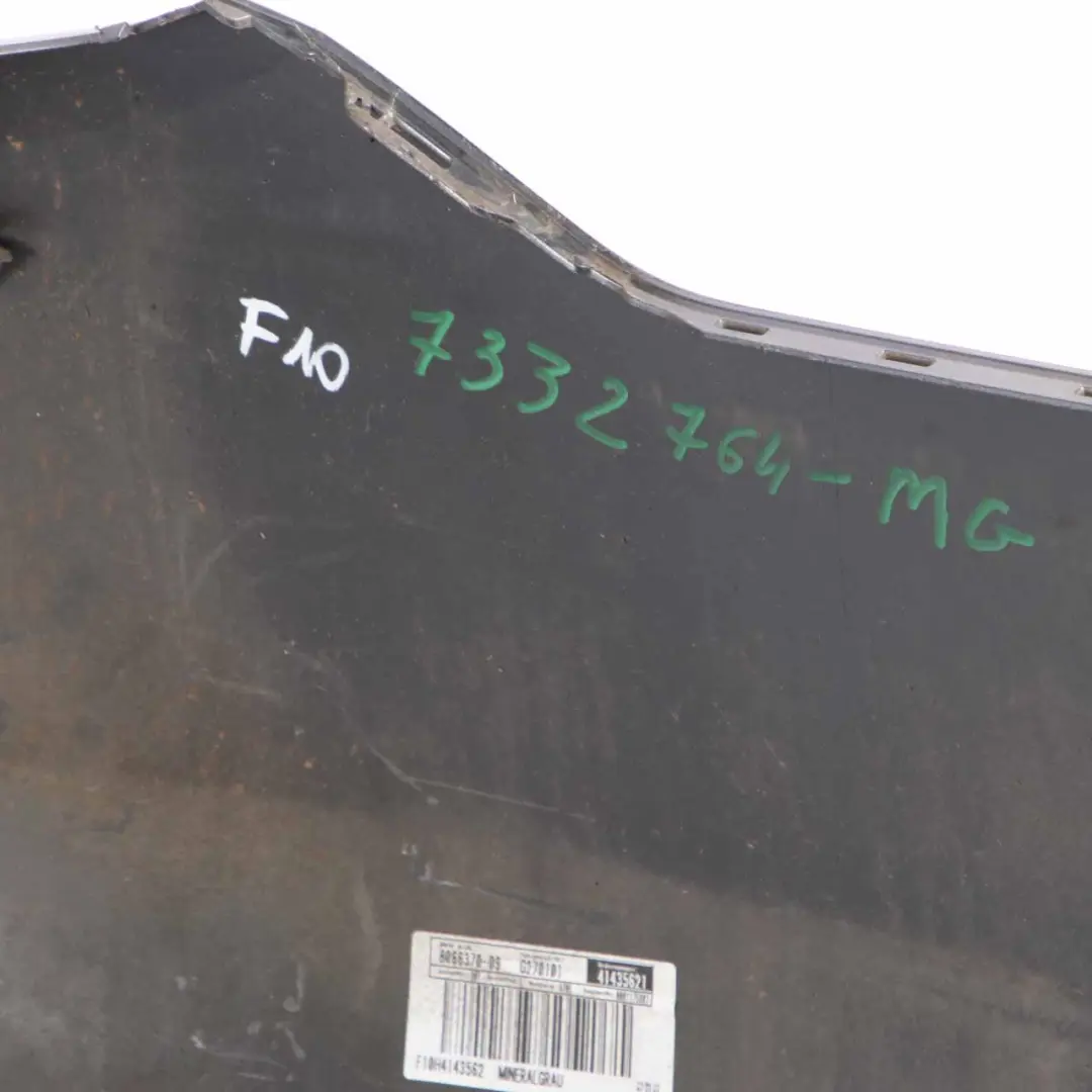 Bumper Panel M Sport PDC Covering Mineral Grey Metallic - B39 to BMW F10 Rear with Part number 2223018 BMW F10 Rear Bumper Panel M Sport PDC Covering Mineral Grey Metallic - B39 - SKU 2223018-MG - Part number 2223018