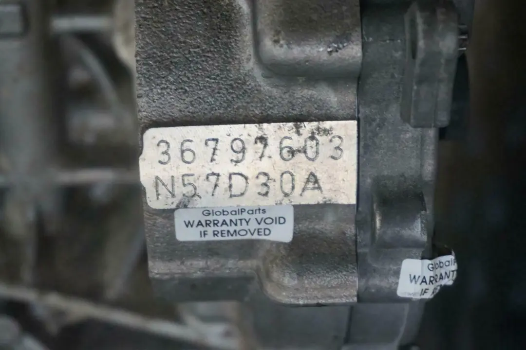 F10N F11 530d N57N 258HP Bare Engine N57D30A with 69k miles, WARRANTY to BMW F10 with Part number 2223051 BMW F10 F10N F11 530d N57N 258HP Bare Engine N57D30A with 69k miles, WARRANTY - SKU 2223051 - Part number 2223051