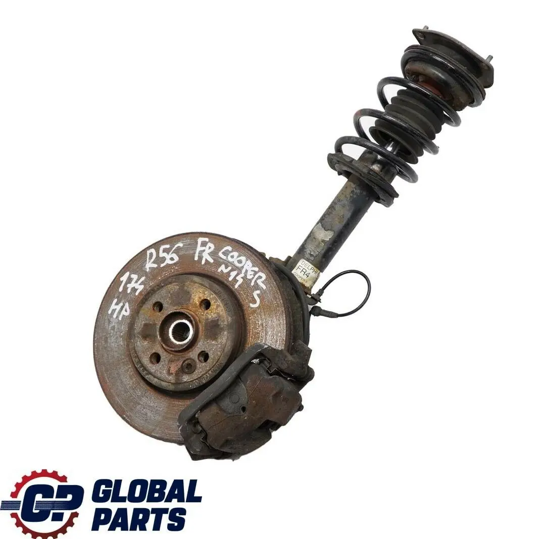 Front Right O/S Spring Strut Leg Brake Suspension Hub to Mini R56 Cooper S N14 with Part number 22245218 Mini R56 Cooper S N14 Front Right O/S Spring Strut Leg Brake Suspension Hub - SKU 6782210-1 - Part number 22245218