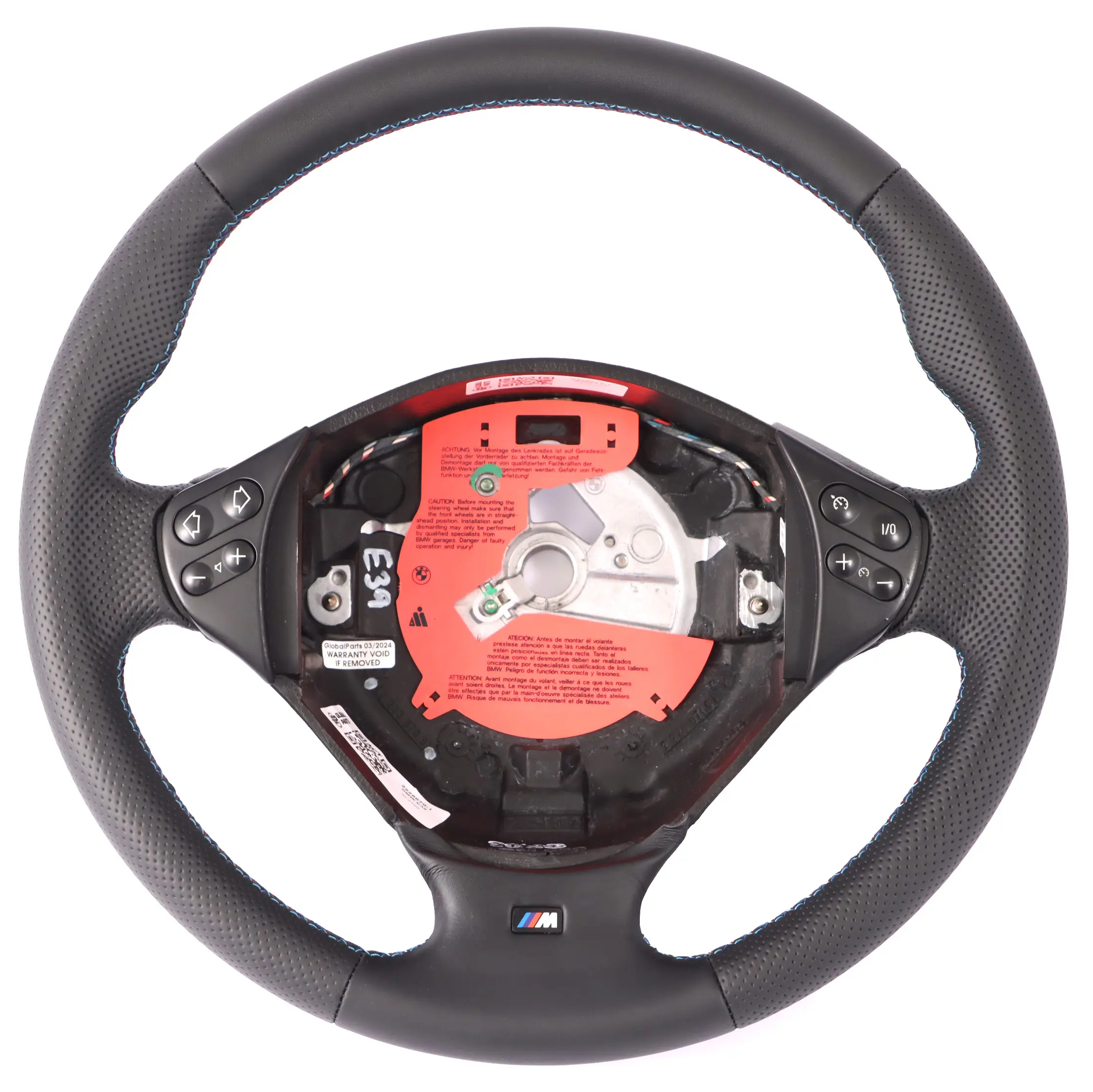 BMW E39 E38 NUOVO Volante M Sport in Pelle Nera Tricolore 2228670