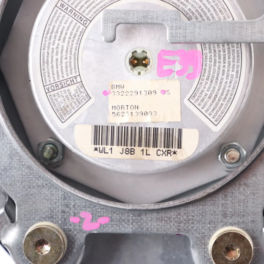 Steering Wheel Airbag Driver's Side Module Air Bag to BMW E38 E39 M Sport with Part number 2229130 BMW E38 E39 M Sport Steering Wheel Airbag Driver's Side Module Air Bag - SKU 2229130 - Part number 2229130