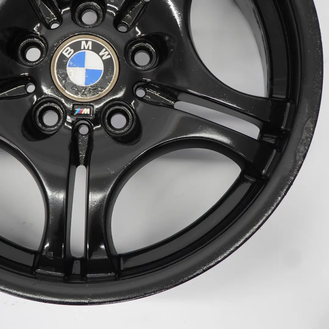 BMW E46 Rear Black Wheel Alloy Rim 17" M Double Spoke 68 8,5J ET:50 - SKU 2229135-2 - Part number 2229135