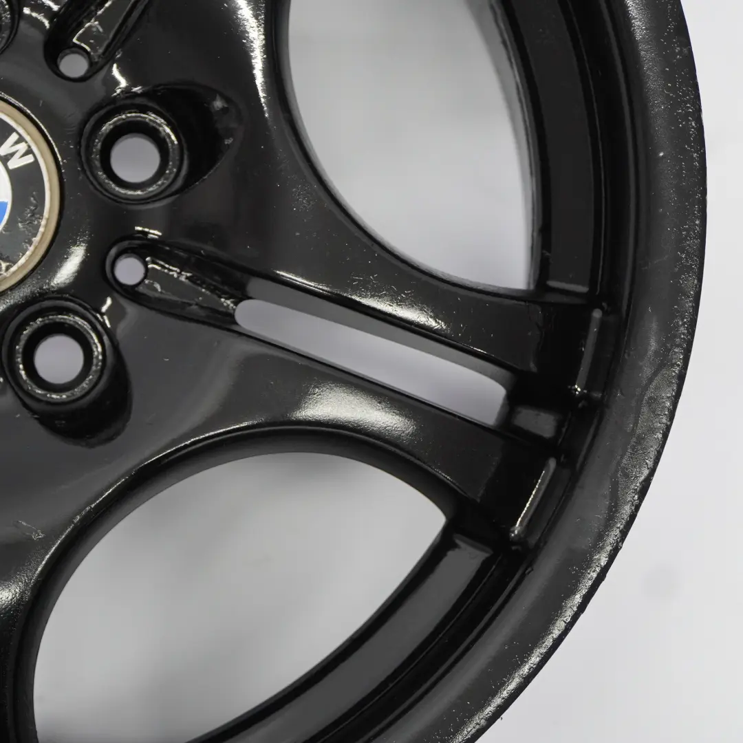 Arrière Roue noire Jante alliage 17" M Double rayon 68 8,5J pour BMW E46 à propos du numéro de pièce 2229135 BMW E46 Arrière Roue noire Jante alliage 17" M Double rayon 68 8,5J - SKU 2229135-2 - Numéro de pièce 2229135