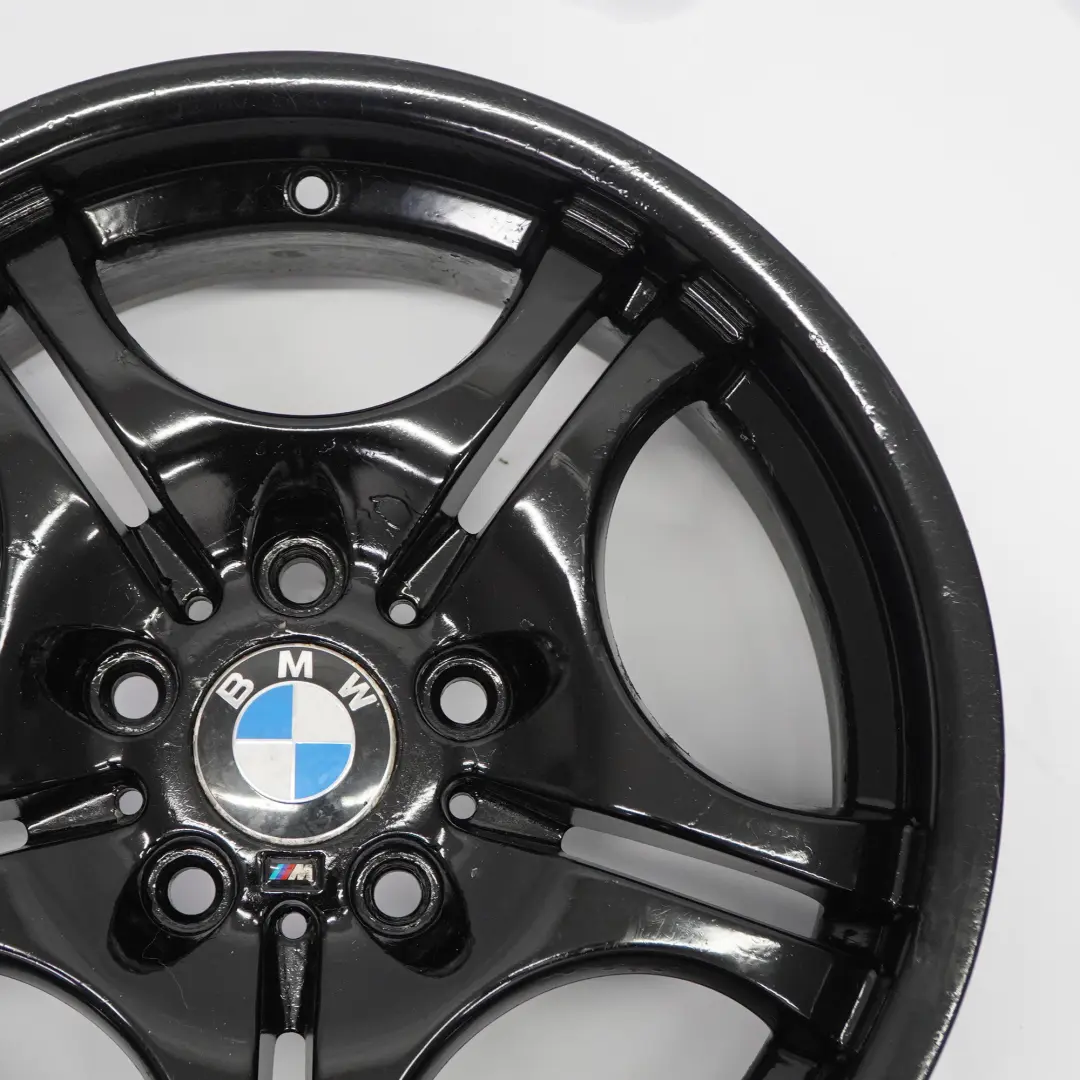 BMW E46 Vorderrad Schwarz Felge 17" M Doppel speiche 68 7,5J ET:41 - SKU 2229180-2 - Teilenummer 2229180