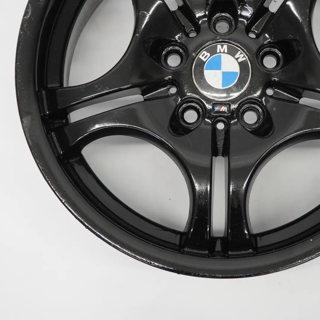 Cerchio anteriore nero in lega 17" M Doppie razze 68 7,5J ET:41 per BMW E46 con numero di parte 2229180 BMW E46 Cerchio anteriore nero in lega 17" M Doppie razze 68 7,5J ET:41 - SKU 2229180-2 - Numero di parte 2229180