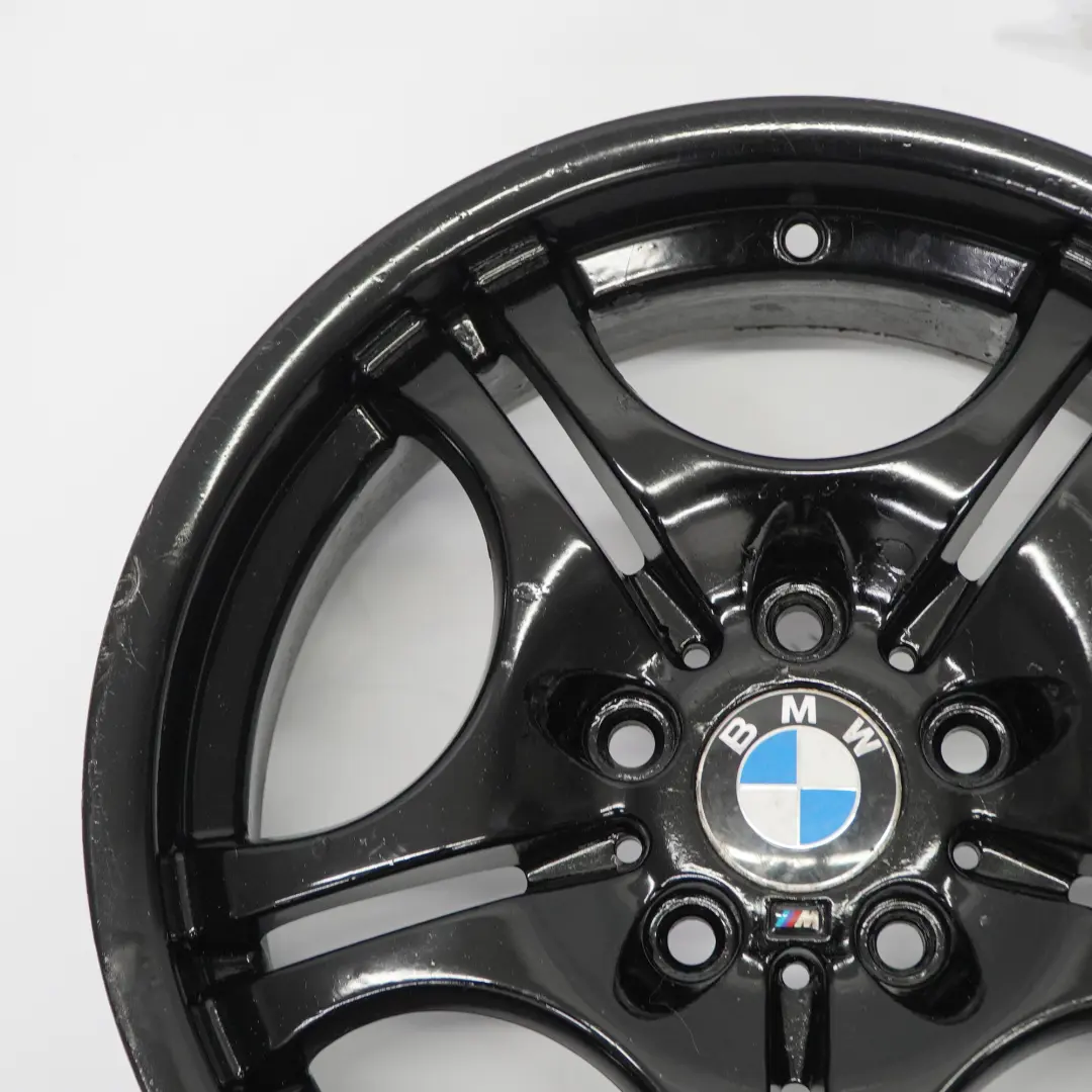 BMW E46 Vorderrad Schwarz Felge 17" M Doppel speiche 68 7,5J ET:41 - SKU 2229180-2 - Teilenummer 2229180