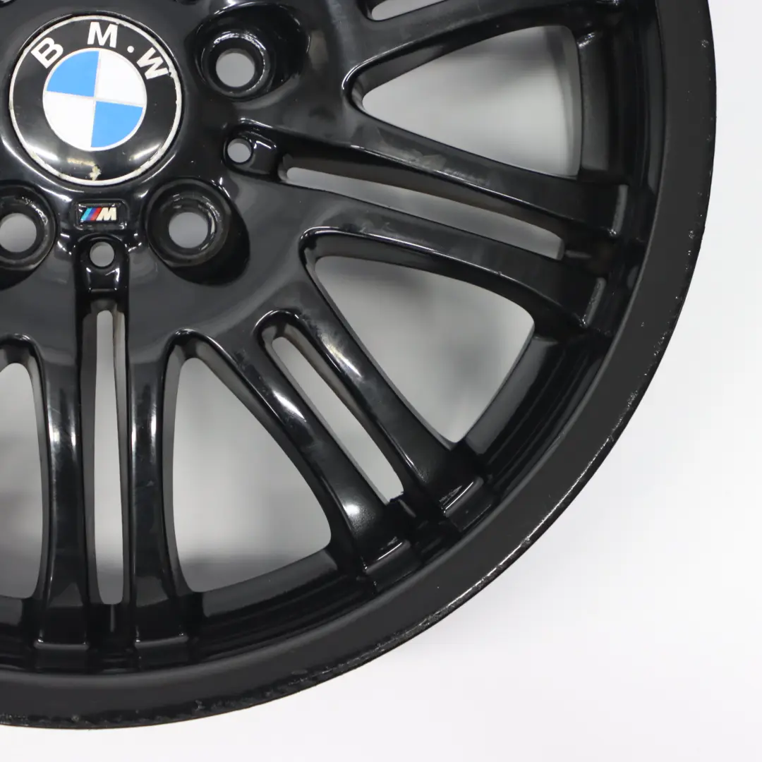 BMW E46 M3 Black Front Alloy Wheel 18" 8J ET:47 M Double Spoke 67 - SKU 2229950-3 - Part number 2229950