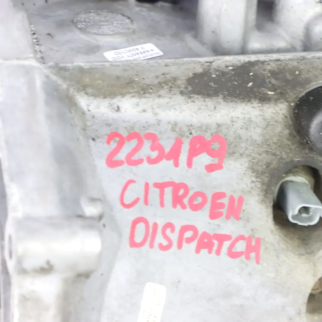 Citroen Dispatch 9H07 9HM Diesel Manual Gearbox 5 Speed DP75 WARRANTY to with Part number 2231P9 Citroen Dispatch 9H07 9HM Diesel Manual Gearbox 5 Speed DP75 WARRANTY - SKU 2231P9 - Part number 2231P9
