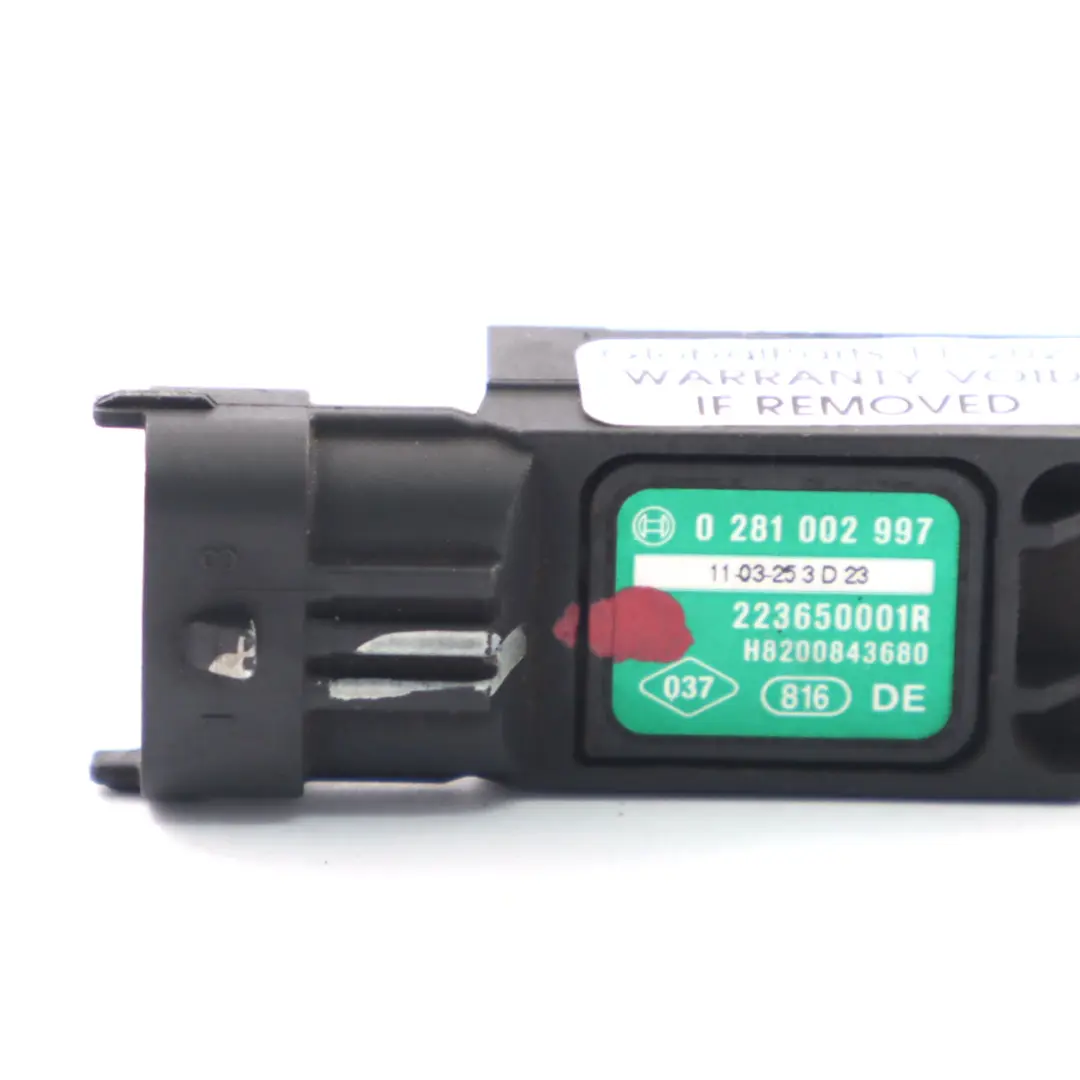  Sensor de presión Renault Clio Megane Scenic MAP Sensor de admisión - SKU 223650001R - Número de pieza 223650001R