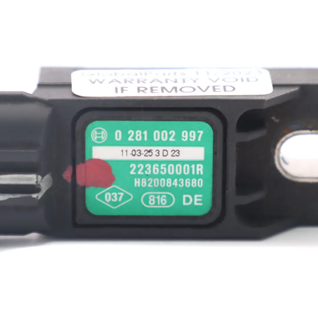  Sensor de presión Renault Clio Megane Scenic MAP Sensor de admisión - SKU 223650001R - Número de pieza 223650001R